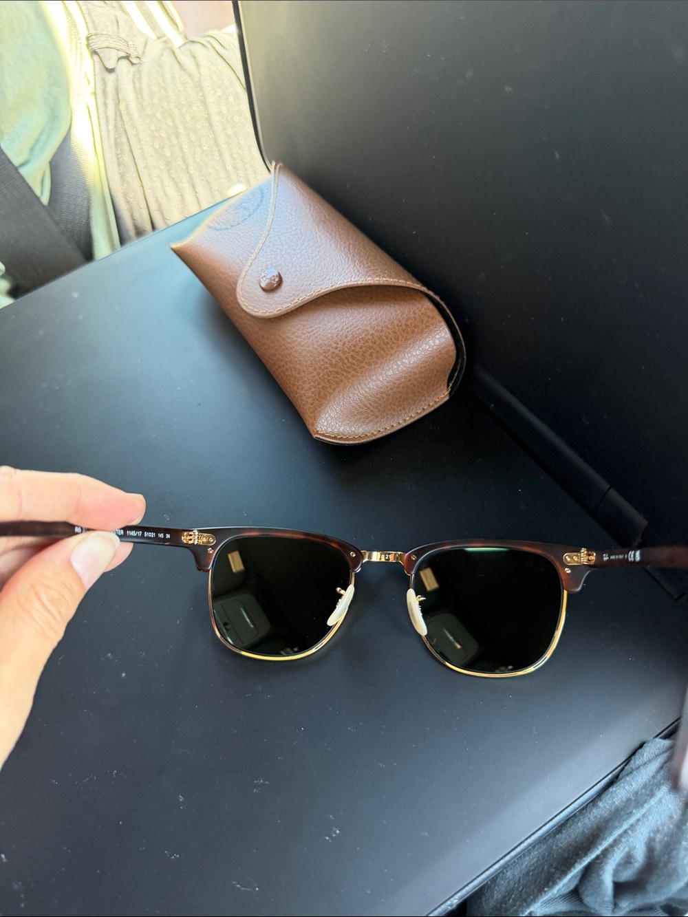 Rayban Clubmaster Tortoise Shell Sunglasses - Picture 5 of 5